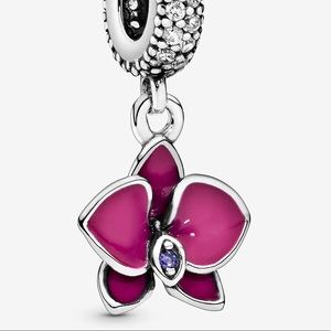 Purple Orchid Pandora Charm